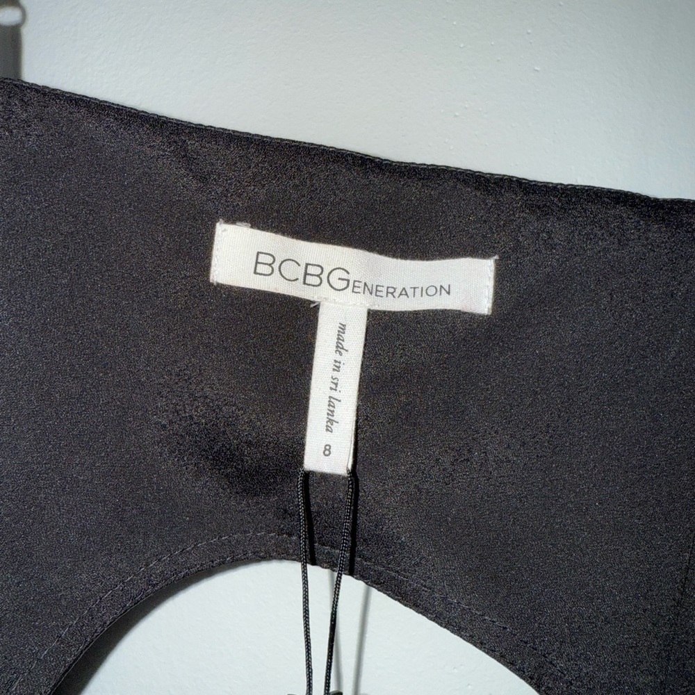 NWT BCBGeneration Black Leather Dress size 8 - Picture 4 of 6